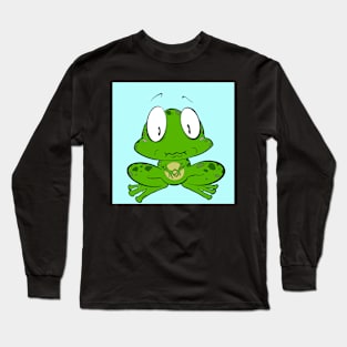 Tentative Toad w/ background Long Sleeve T-Shirt